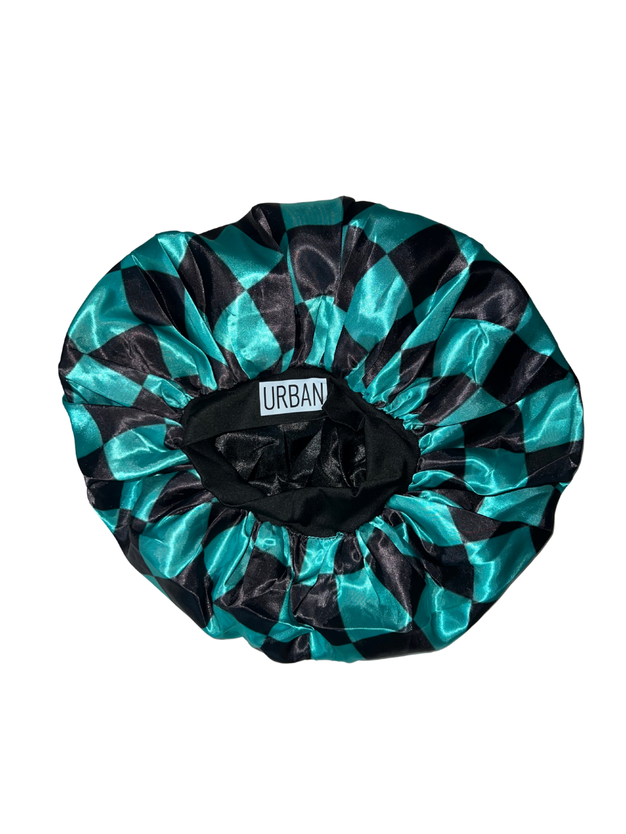 Premium Satin Hair Bonnet & Dreadlock Loc Cap Double Layer Sleeping & Shower Wrap Silk Soft Band