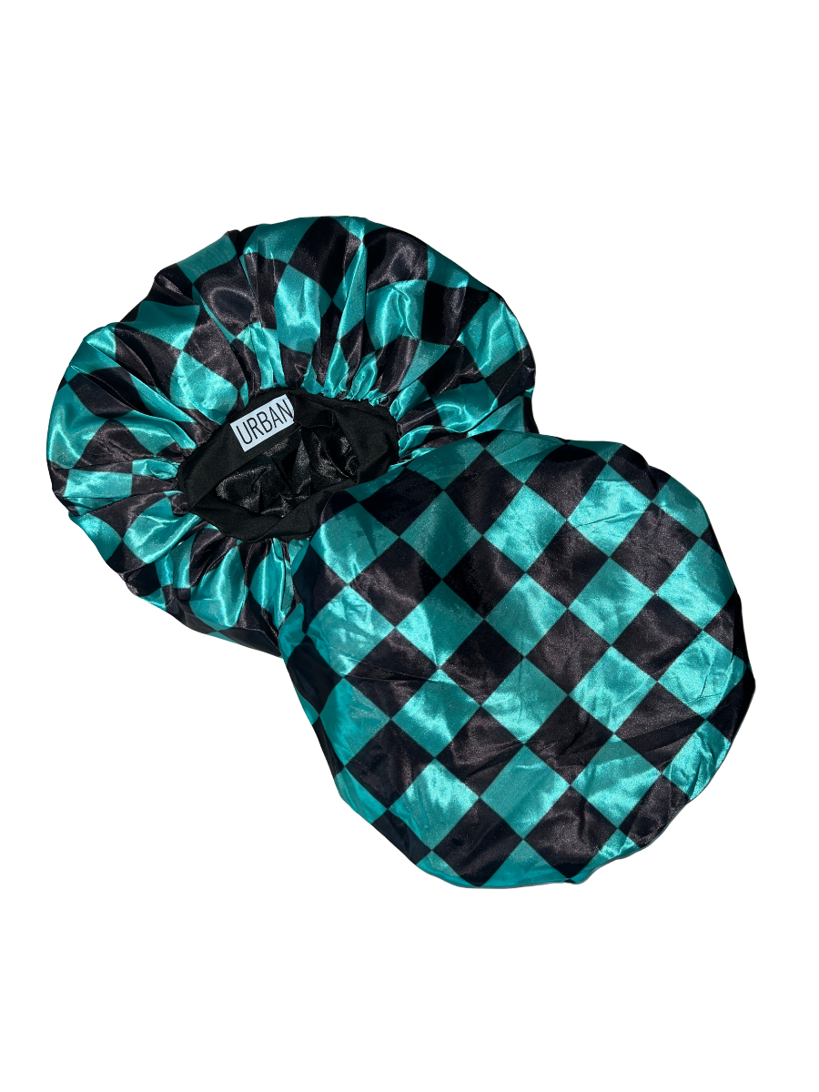Premium Satin Hair Bonnet for Men Women Curly Hair, Dreadlock Loc Cap Silk Double Layer Sleeping & Shower Wrap Anime Soft Band