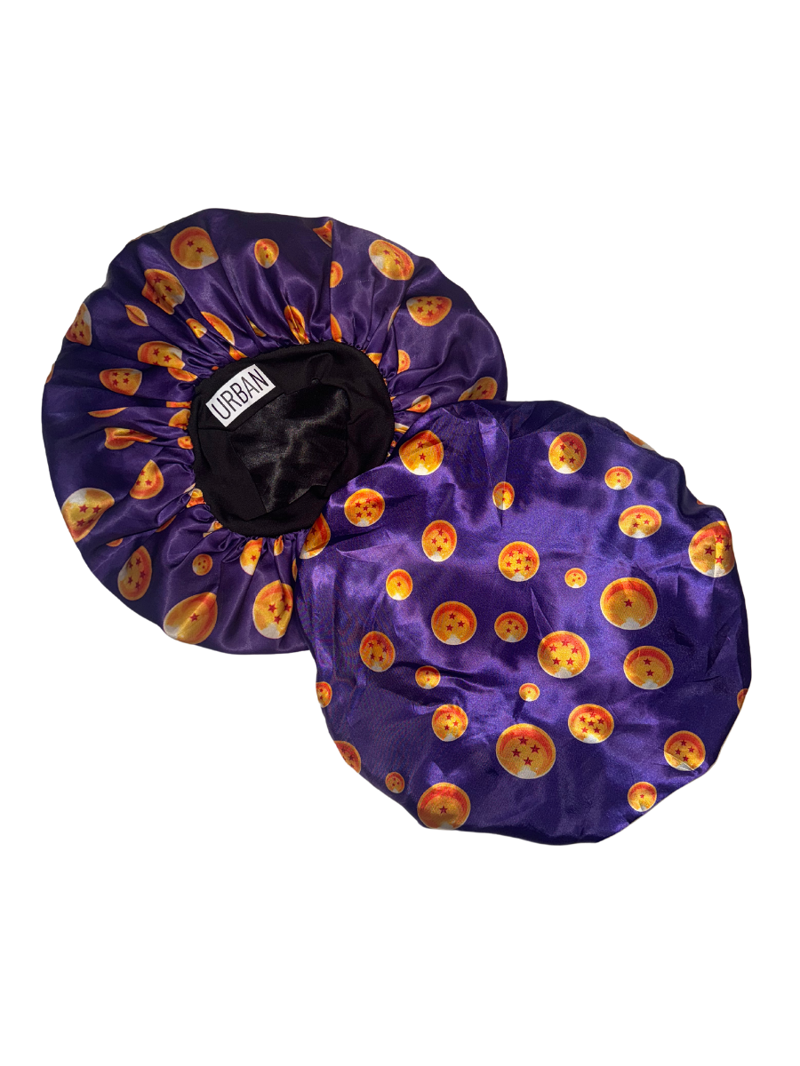 Premium Satin Hair Bonnet for Men Women Curly Hair, Dreadlock Loc Cap Silk Double Layer Sleeping & Shower Wrap Anime Soft Band