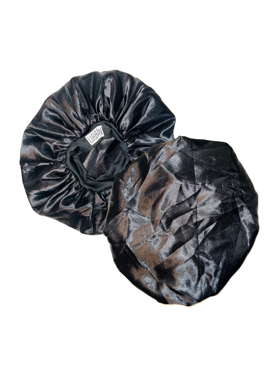 Premium Satin Hair Bonnet for Men Women Curly Hair, Dreadlock Loc Cap Silk Double Layer Sleeping & Shower Wrap Anime Soft Band