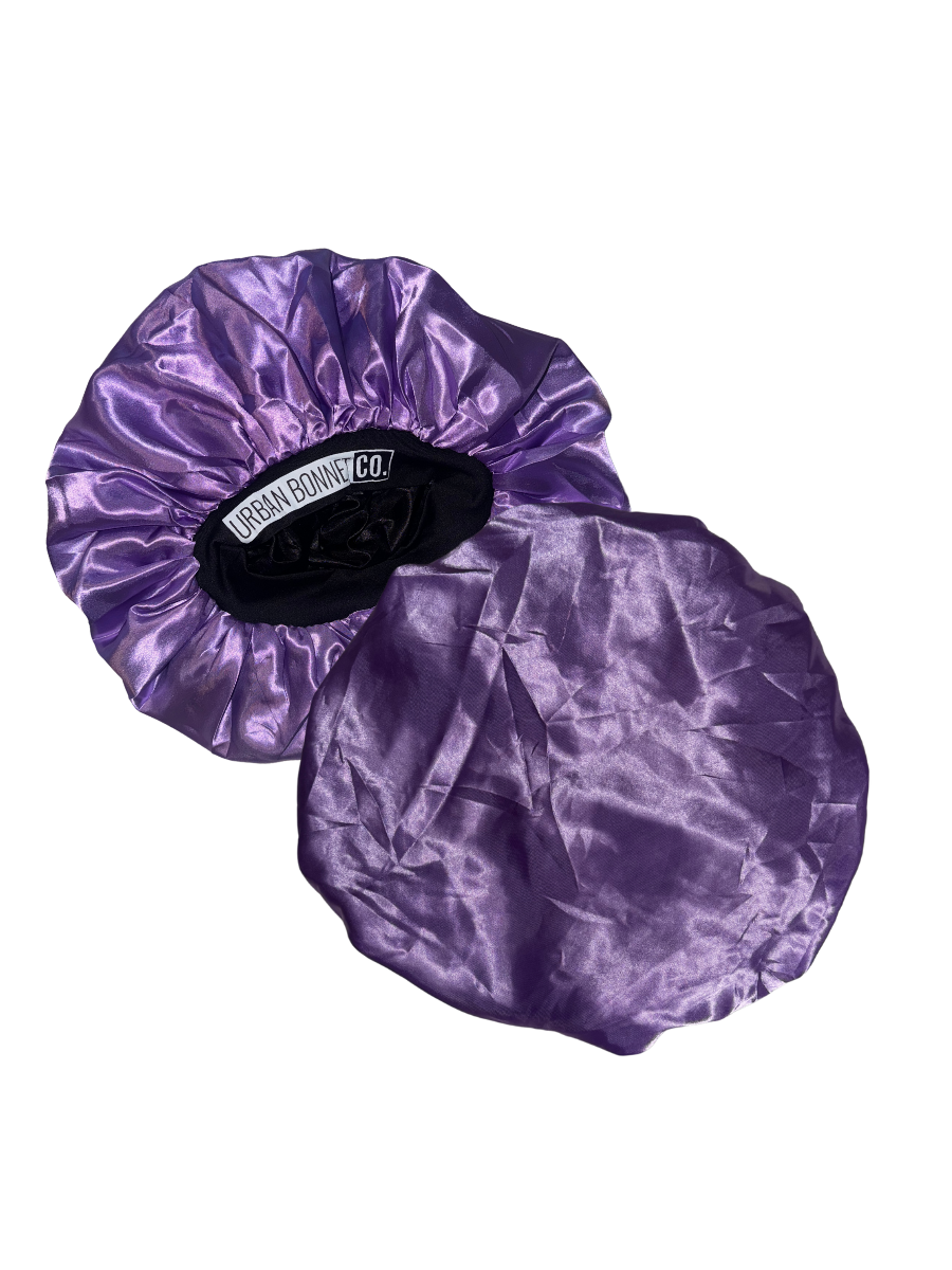 Premium Satin Hair Bonnet for Men Women Curly Hair, Dreadlock Loc Cap Silk Double Layer Sleeping & Shower Wrap Anime Soft Band