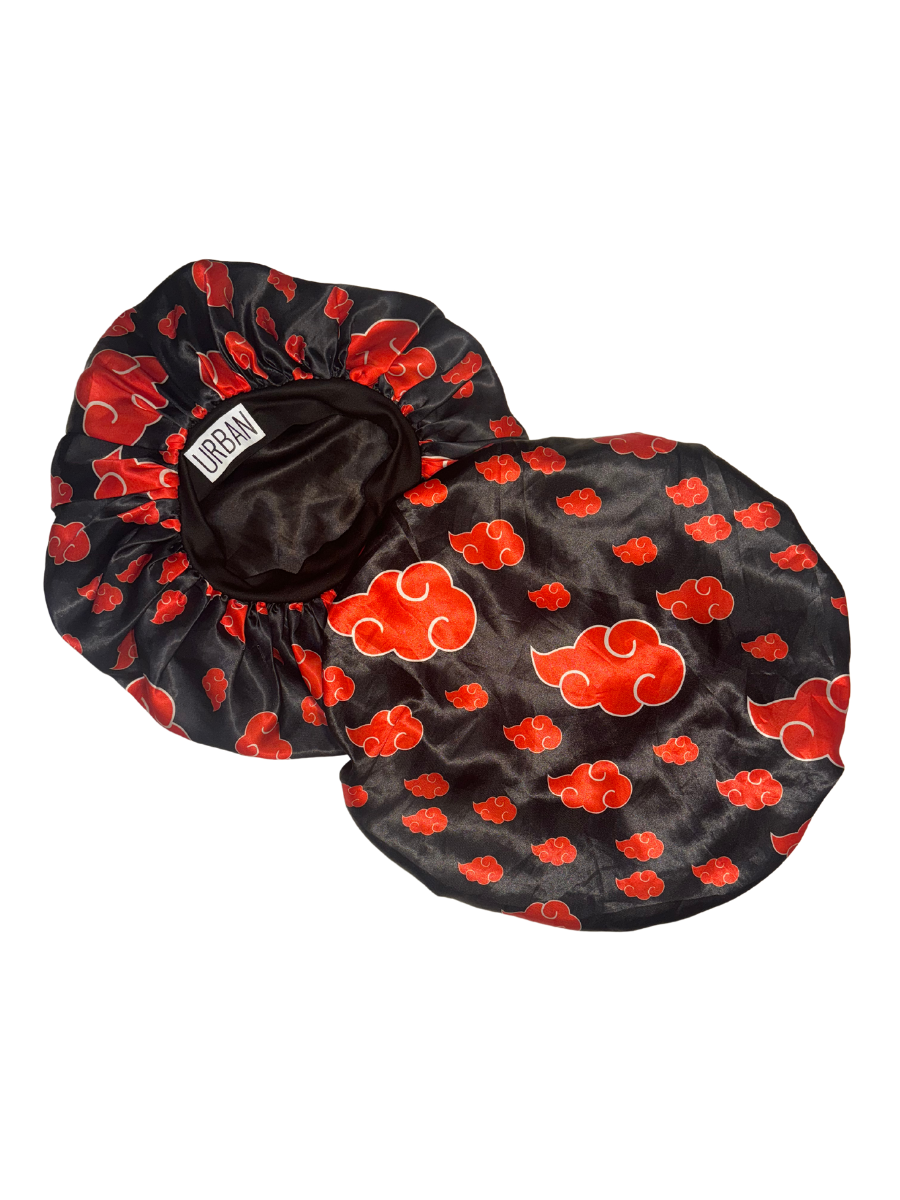 Premium Satin Hair Bonnet for Men Women Curly Hair, Dreadlock Loc Cap Silk Double Layer Sleeping & Shower Wrap Anime Soft Band