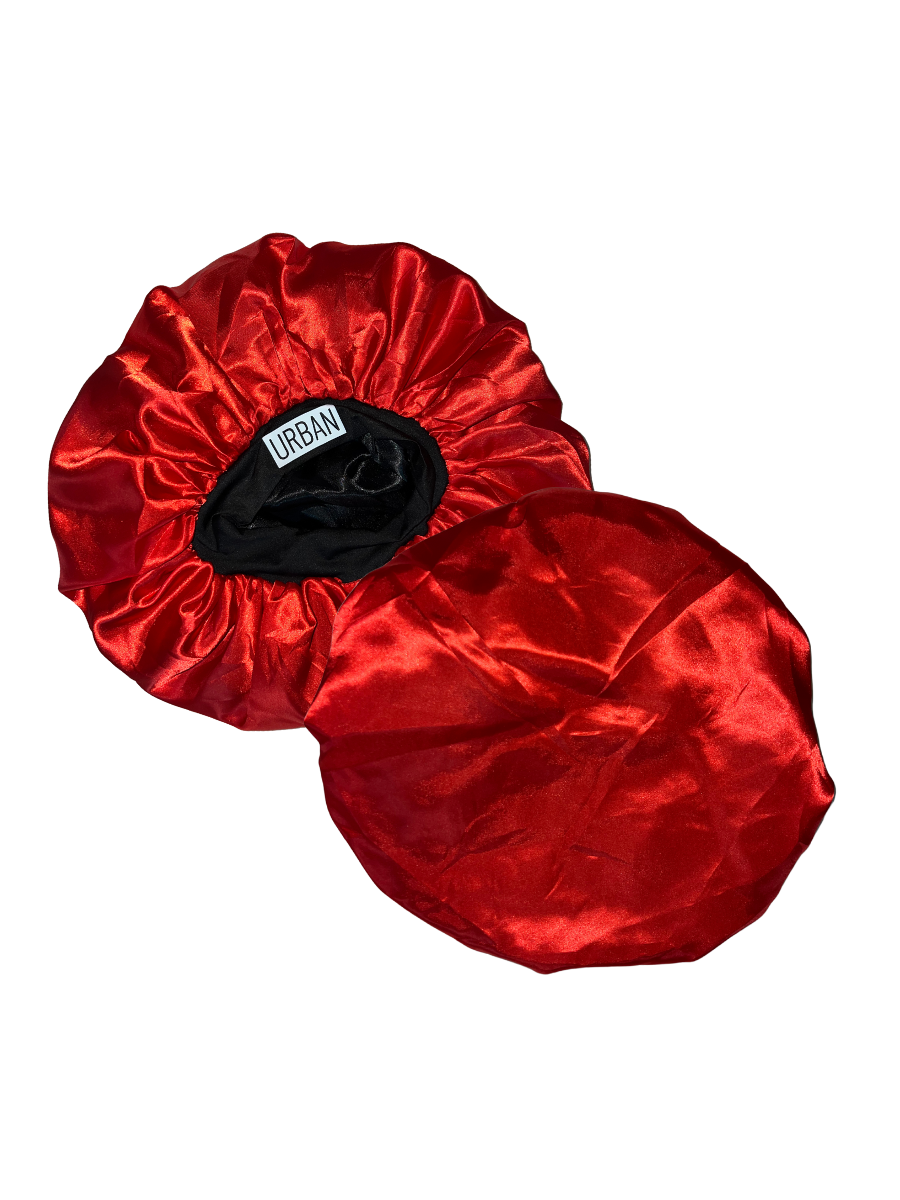 Premium Satin Hair Bonnet for Men Women Curly Hair, Dreadlock Loc Cap Silk Double Layer Sleeping & Shower Wrap Anime Soft Band