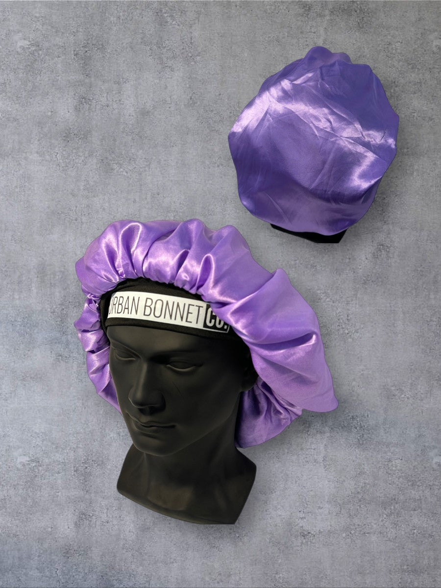 Premium Satin Hair Bonnet for Men Women Curly Hair Dreadlock Loc Cap Urban Bonnet Co