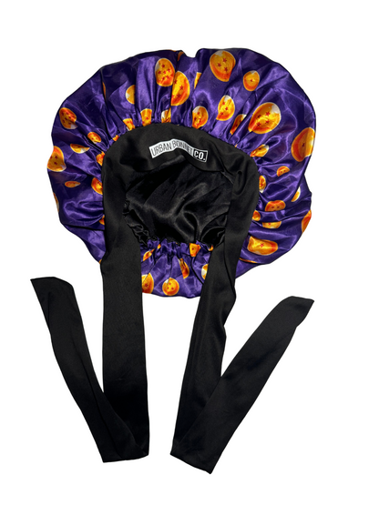 Premium Non Slip Satin Hair Bonnet for Men Women Curly Hair, Dreadlock Loc Cap Silk Double Layer Sleeping & Shower Wrap Anime Soft Band With Tie